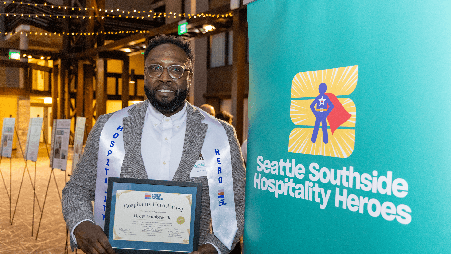 Drew Dambreville Named 2025 Hospitality Hero